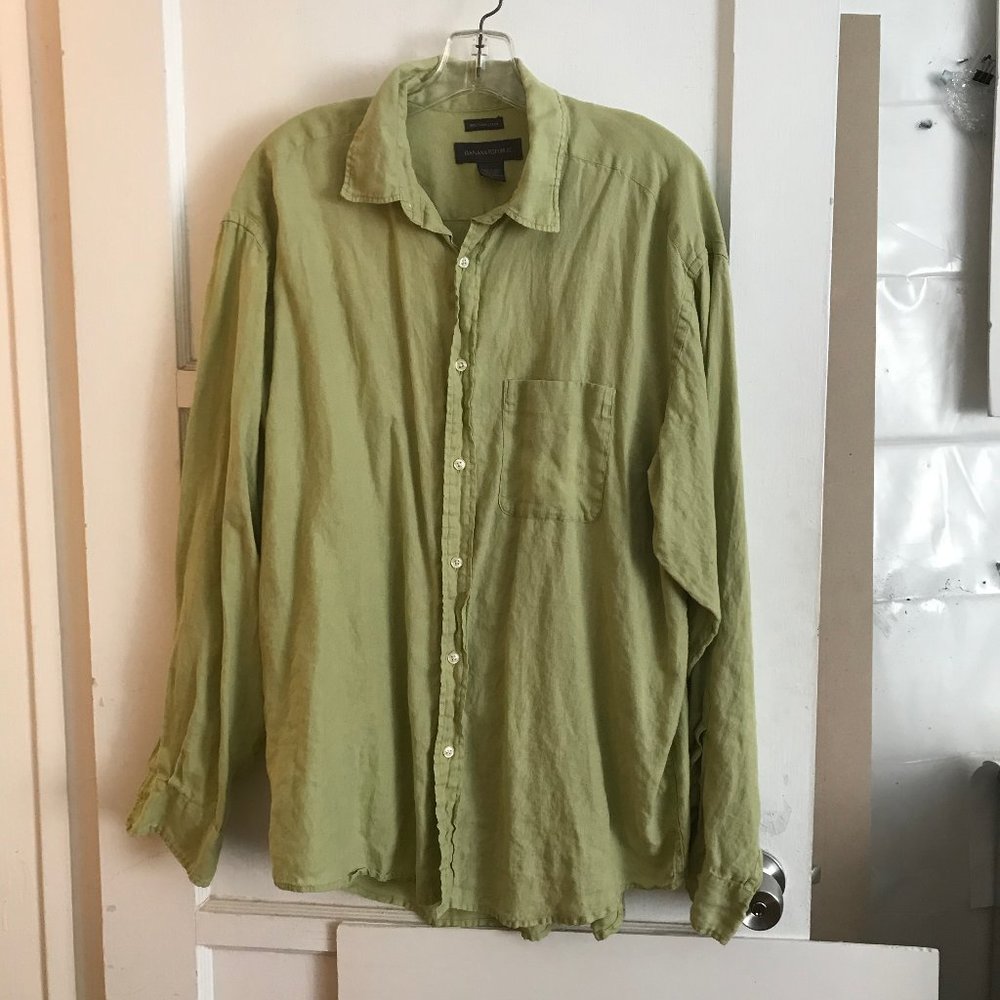 Green Banana Republic Linen Shirt